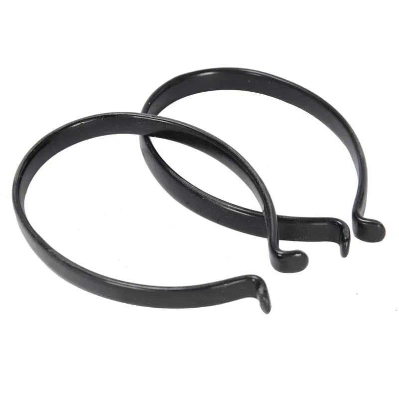 Oxford PVC Coated Trouser Clips in Black