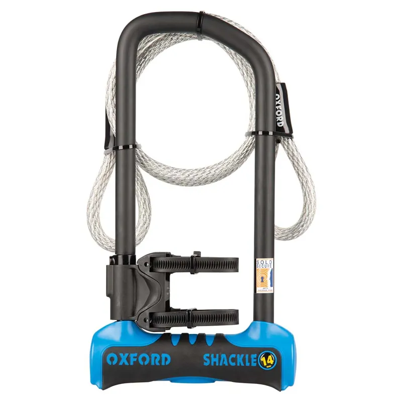 Oxford Shackle14 Pro 320x177mm Duo U-Lock w/Cable in Black