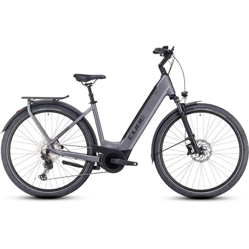 Cube Touring Hybrid EXC 625 eBike in Grey/Metal-1