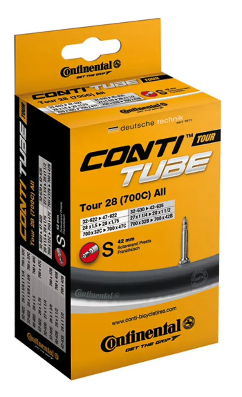 Continental Compact 12.5x1.75-2.25-inch 34mm Schrader Tube in Black
