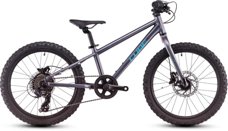 Cube Acid 200 Disc Kids Bike in Galactic/Cyan