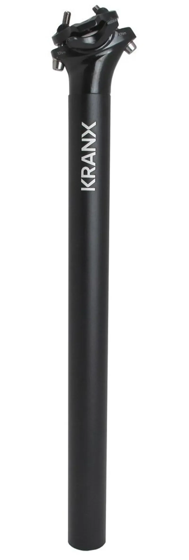 KranX Micro Alloy 400mm 0mm Offset Seatpost in Black