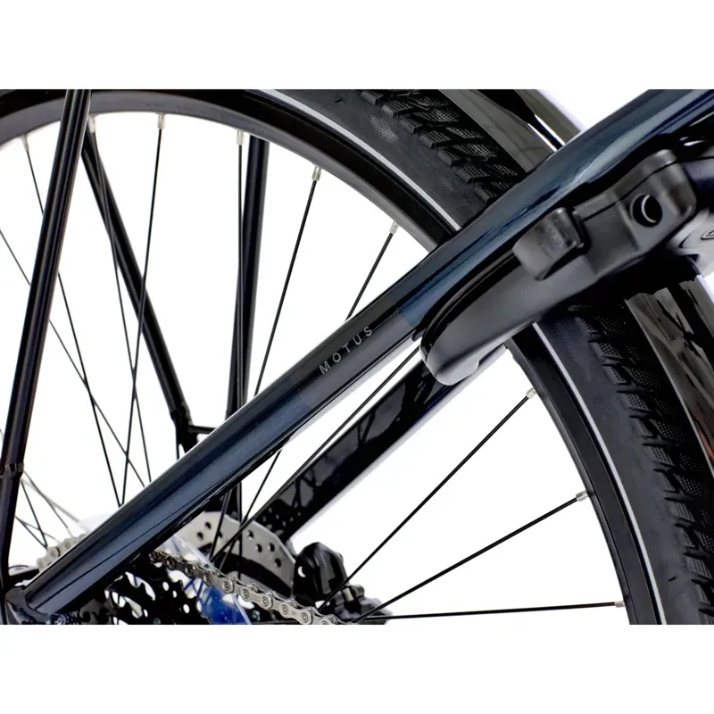 Raleigh Motus Low Step Derailleur Gear E-Hybrid Bike in Night Blue-5