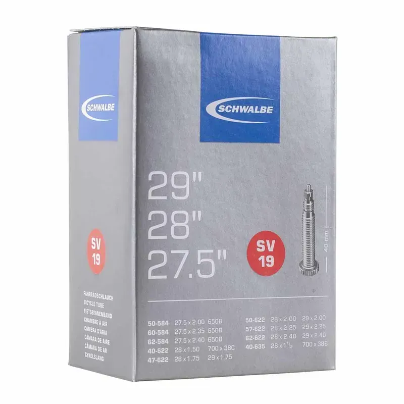 Schwalbe Inner Tube sv19 40/62-584/635 60mm BLACK-1